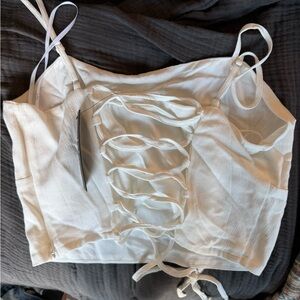 Lulu's Elegant White Top